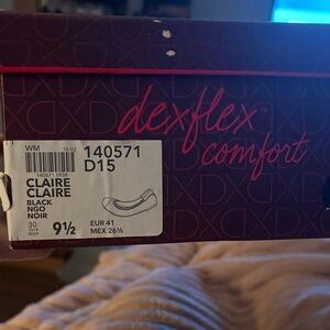 dexflex comfort Claire Black Flats